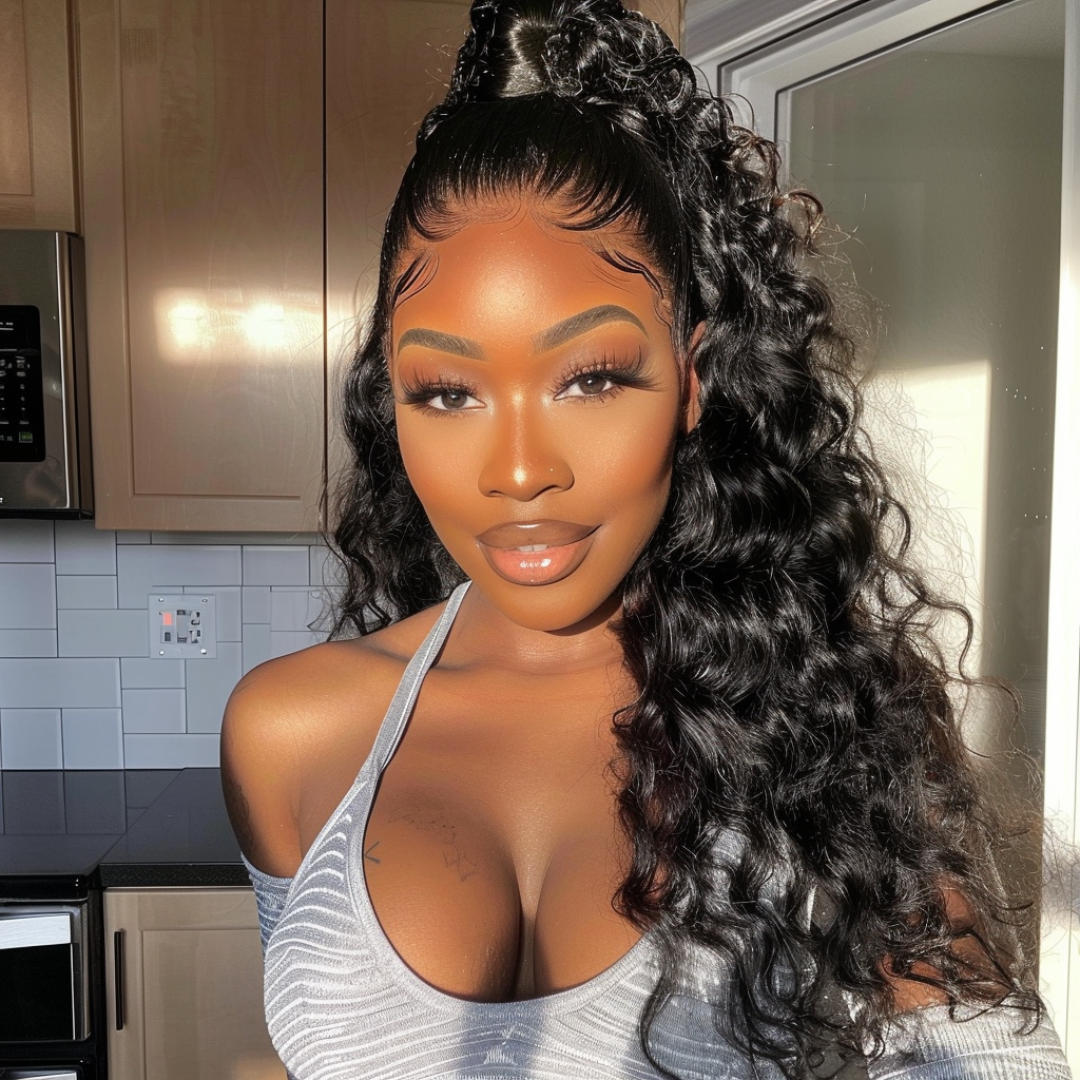 360 Drawstring - HD Lace Wigs - Wavy Textures (10-30 Inch) Available - Warehouse Collection