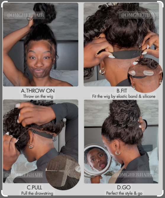 360 Drawstring - HD Lace Wigs - Wavy Textures (10-30 Inch) Available - Warehouse Collection