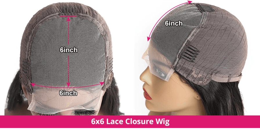 6x6 - Lace Closure Wigs Glue Free