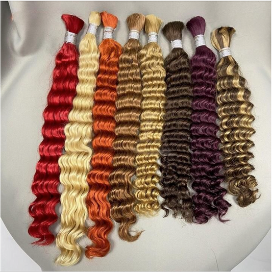 Loose Bulk Braiding Hair - Deep Wave (12-30 Inch) Available - Warehouse Collection