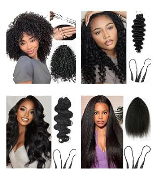 Human Hair Crochet - Straight & Body Wave (12-30 Inch) Available - Warehouse Collection