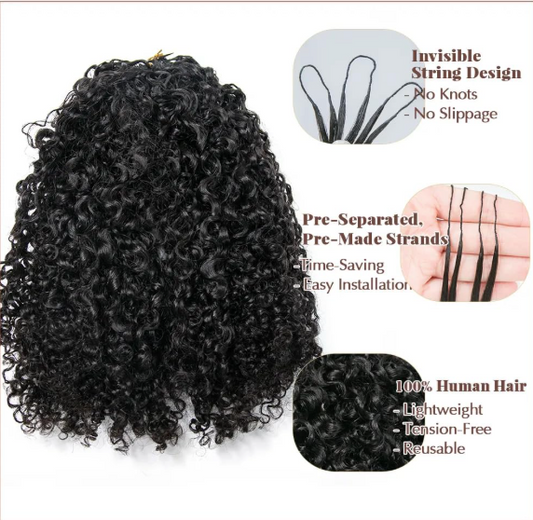 Human Hair Crochet - Wavy (12-30 Inch) Available - Warehouse Collection
